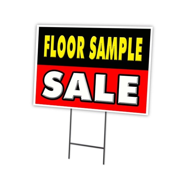 Signmission Floor Sample Sale Yard Sign & Stake outdoor plastic coroplast window, C-1216-DS-Floor Sample Sale C-1216-DS-Floor Sample Sale - main